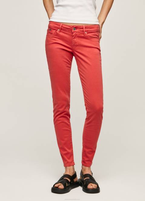 Pepe Jeans Classic Skinny Trousers Women Studio Red Z22X315