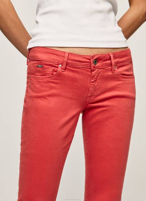 Pepe Jeans Classic Skinny Trousers Women Studio Red Z22X315