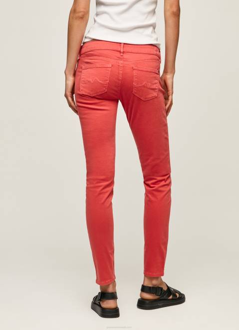 Pepe Jeans Classic Skinny Trousers Women Studio Red Z22X315