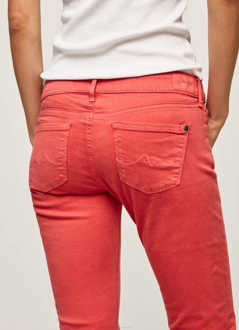 Pepe Jeans Classic Skinny Trousers Women Studio Red Z22X315