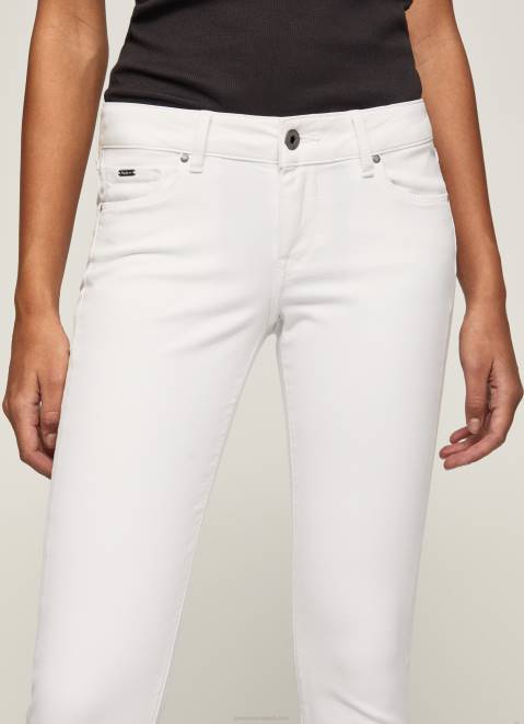 Pepe Jeans Classic Skinny Trousers Women White Z22X299