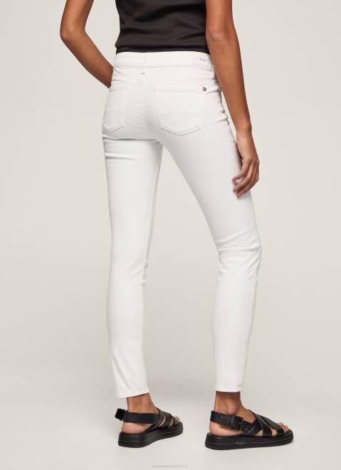 Pepe Jeans Classic Skinny Trousers Women White Z22X299