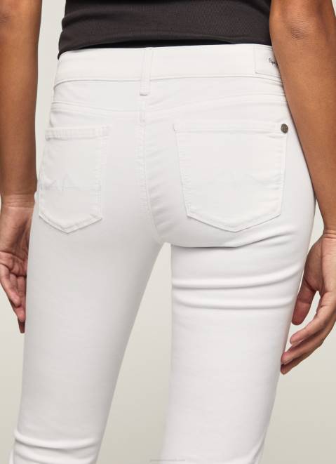 Pepe Jeans Classic Skinny Trousers Women White Z22X299