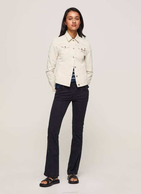 Pepe Jeans Flare Slim Trousers Women Black Z22X294
