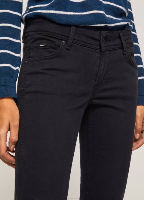 Pepe Jeans Flare Slim Trousers Women Black Z22X294