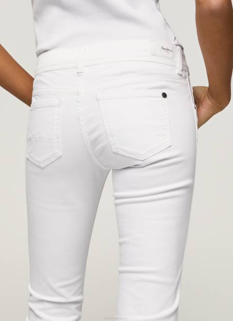 Pepe Jeans Flare Slim Trousers Women White Z22X310