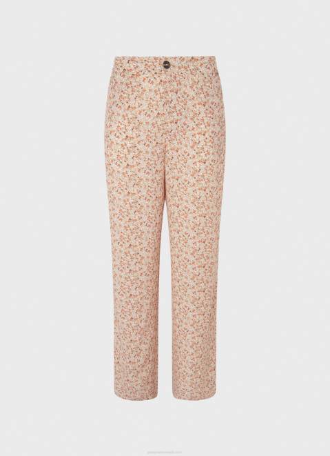 Pepe Jeans Floral Print Straight Trousers Women Multi Z22X314