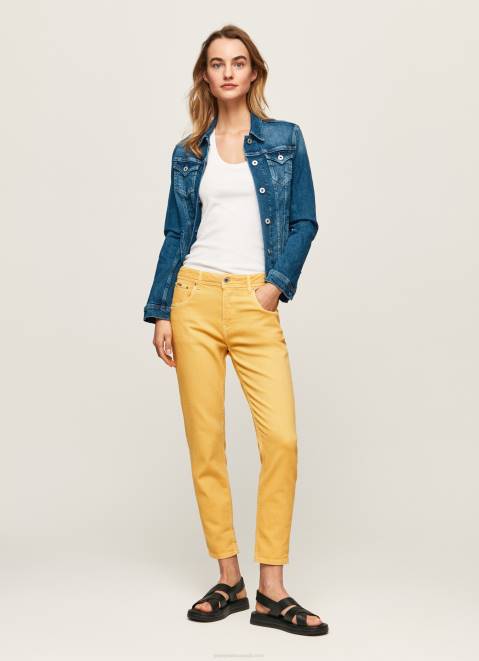 Pepe Jeans Relaxed Fit 5-Pocket Trousers Women Shine Z22X317