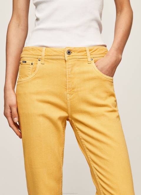 Pepe Jeans Relaxed Fit 5-Pocket Trousers Women Shine Z22X317