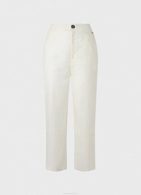Pepe Jeans Straight Trousers In Flowy Fabric Women Mousse Z22X311