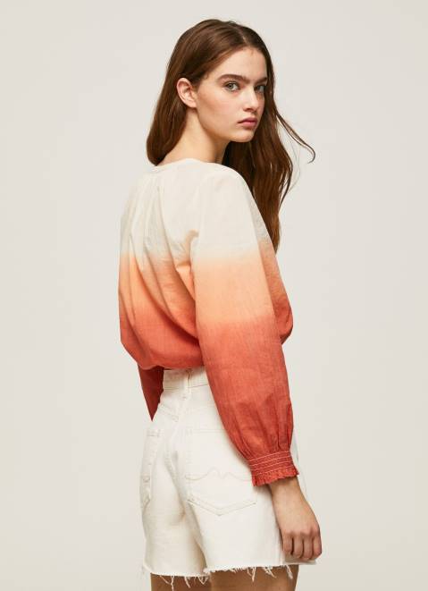 Pepe Jeans Colour Block Faded Shirt Women Multi Z22X338