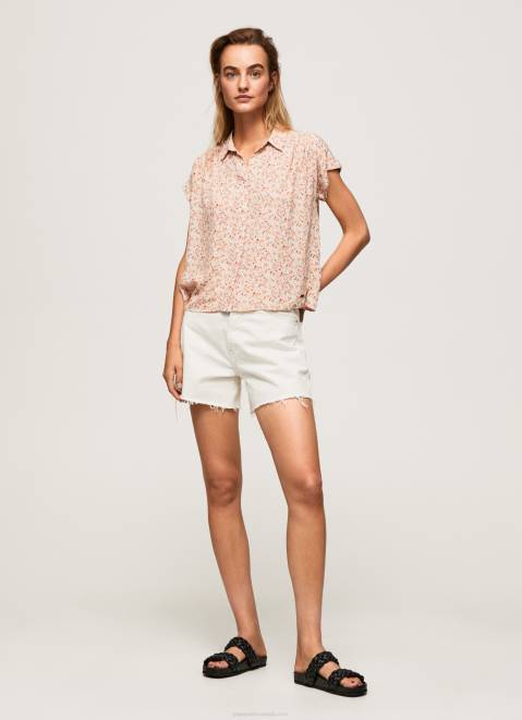 Pepe Jeans Floral Short Sleeved Shirt Women Multi Z22X356