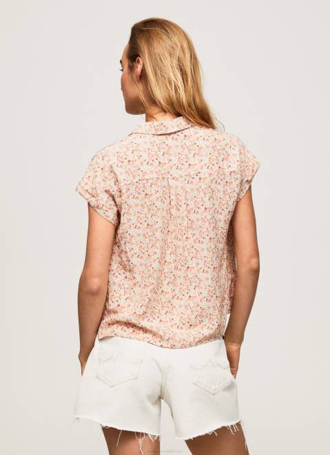 Pepe Jeans Floral Short Sleeved Shirt Women Multi Z22X356