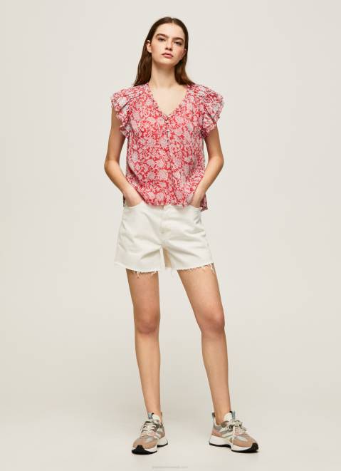 Pepe Jeans Flower Printed Blouse Women Multi Z22X372