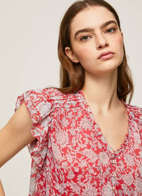 Pepe Jeans Flower Printed Blouse Women Multi Z22X372