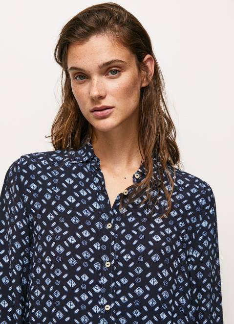 Pepe Jeans Geometric Print Blouse Women Multi Z22X357