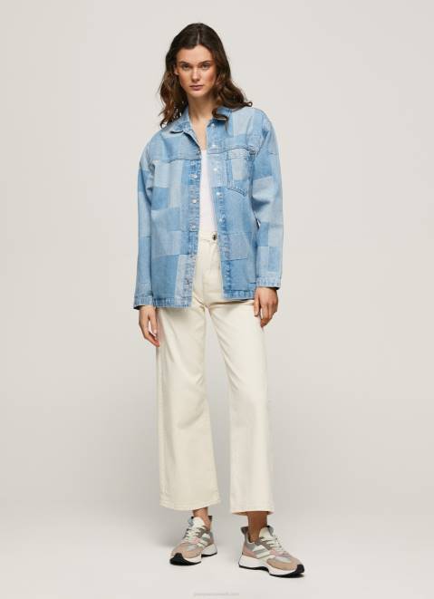 Pepe Jeans Regular Fit Denim Overshirt Women Denim Z22X352