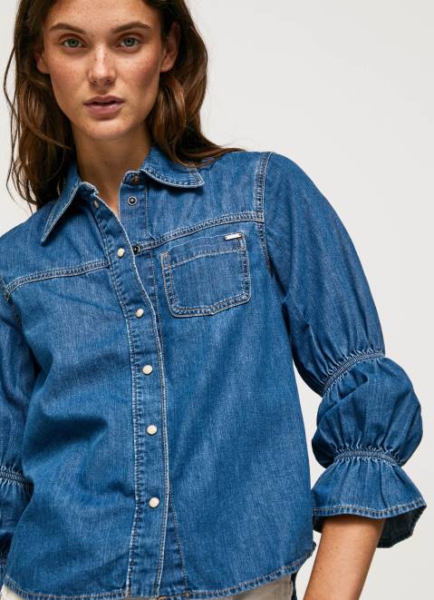 Pepe Jeans Regular Fit Denim Shirt Women Denim Z22X96