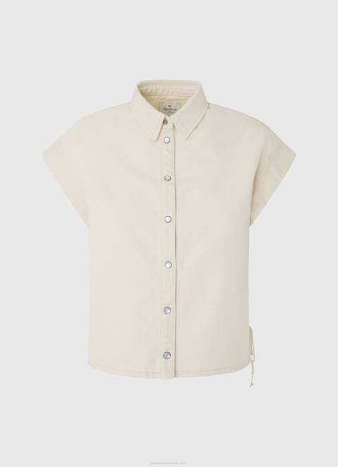 Pepe Jeans Short Sleeved Denim Shirt Women Denim Z22X339