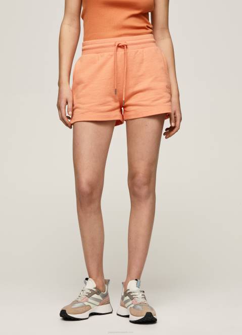 Pepe Jeans Adjustable Waist Cotton Shorts Women Peach Z22X515