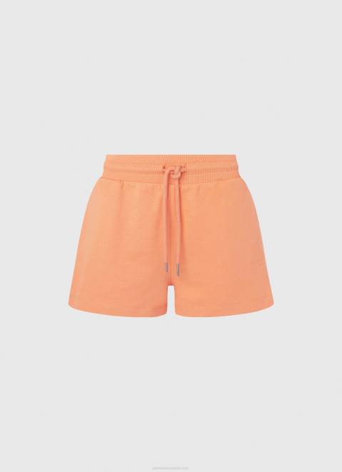 Pepe Jeans Adjustable Waist Cotton Shorts Women Peach Z22X515