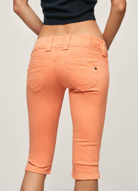 Pepe Jeans Cropped Fit Denim Shorts Women Peach Z22X528