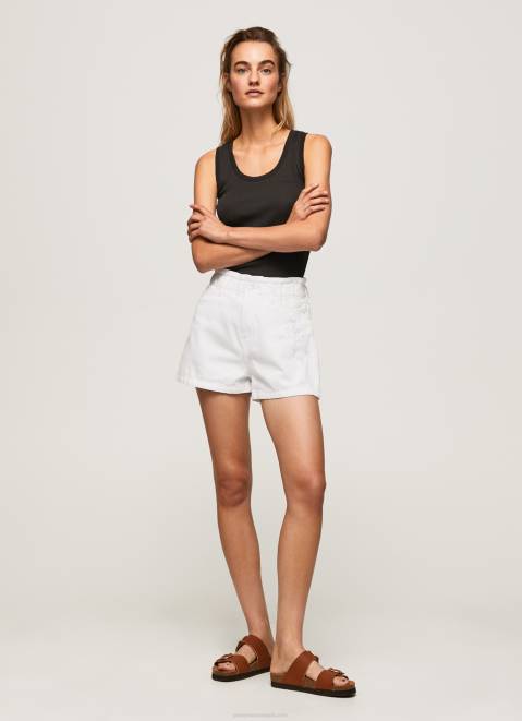 Pepe Jeans Embroidered Flower Denim Shorts Women Denim Z22X512