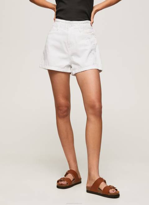 Pepe Jeans Embroidered Flower Denim Shorts Women Denim Z22X512
