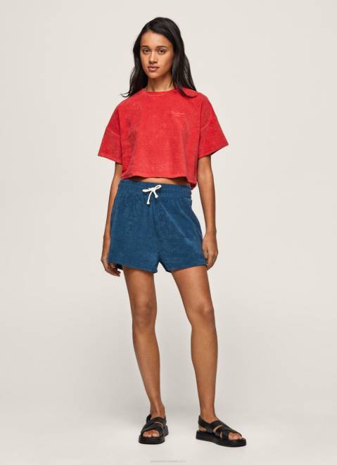 Pepe Jeans Embroidered Logo Sporty Shorts Women Jarman Z22X532