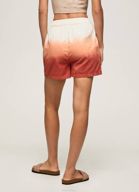 Pepe Jeans Faded Effect Cotton Shorts Women Multi Z22X506