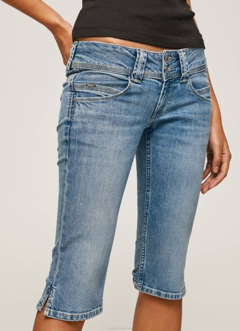Pepe Jeans Regular Fit 3/4 Denim Shorts Women Denim Z22X508