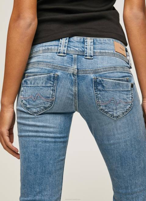 Pepe Jeans Regular Fit 3/4 Denim Shorts Women Denim Z22X508