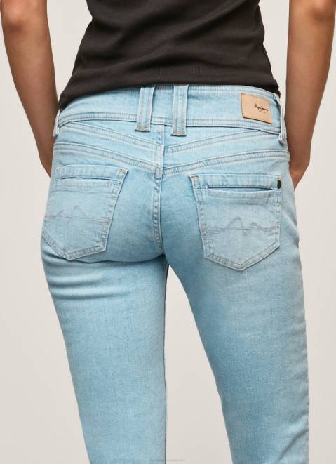 Pepe Jeans Regular Fit 3/4 Denim Shorts Women Denim Z22X520