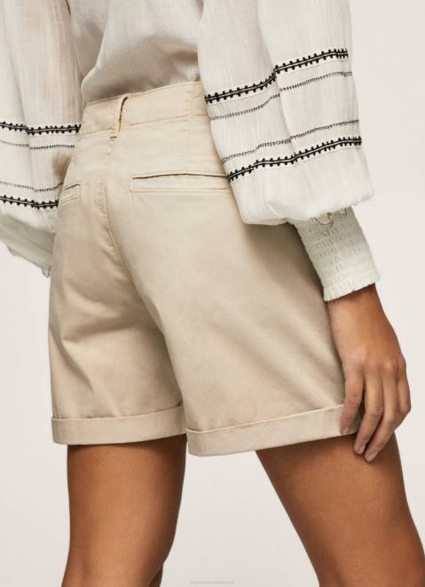 Pepe Jeans Regular Fit Chino Shorts Women Stone Z22X524