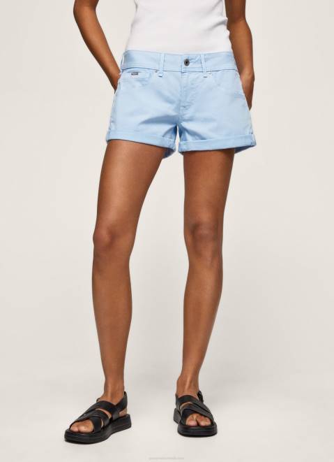 Pepe Jeans Regular Fit Cotton Shorts Women Bay Z22X527