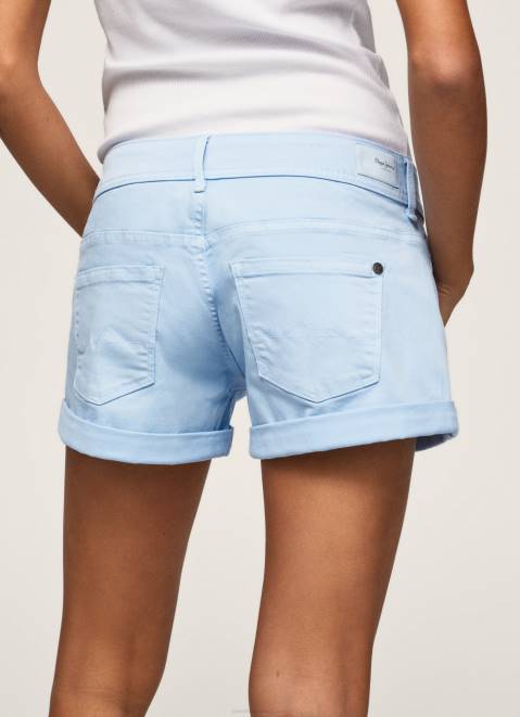 Pepe Jeans Regular Fit Cotton Shorts Women Bay Z22X527