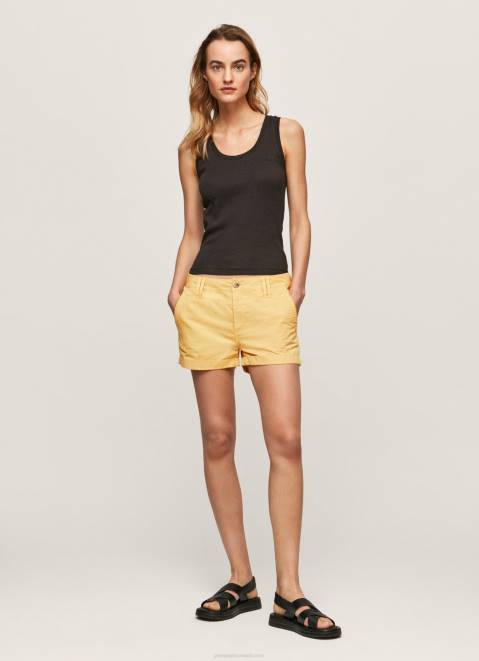 Pepe Jeans Regular Fit Cotton Shorts Women Shine Z22X518