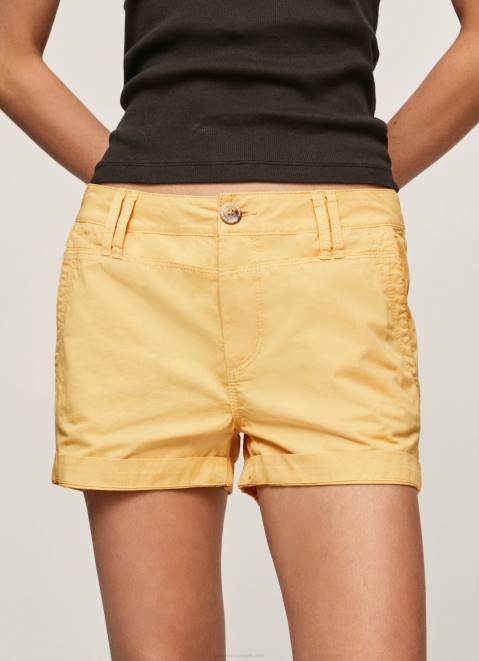 Pepe Jeans Regular Fit Cotton Shorts Women Shine Z22X518