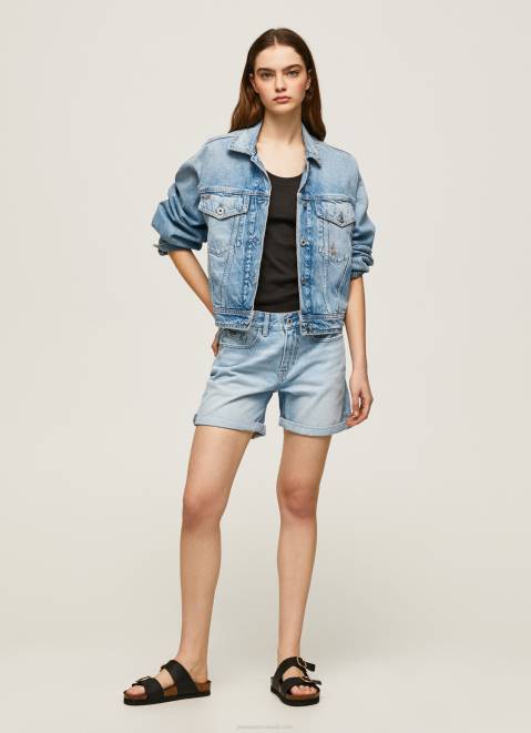 Pepe Jeans Regular Fit Denim Shorts Women Denim Z22X492