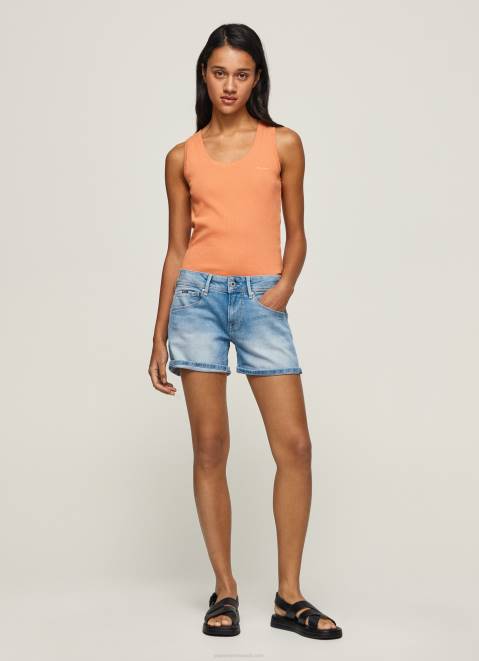 Pepe Jeans Regular Fit Denim Shorts Women Denim Z22X514