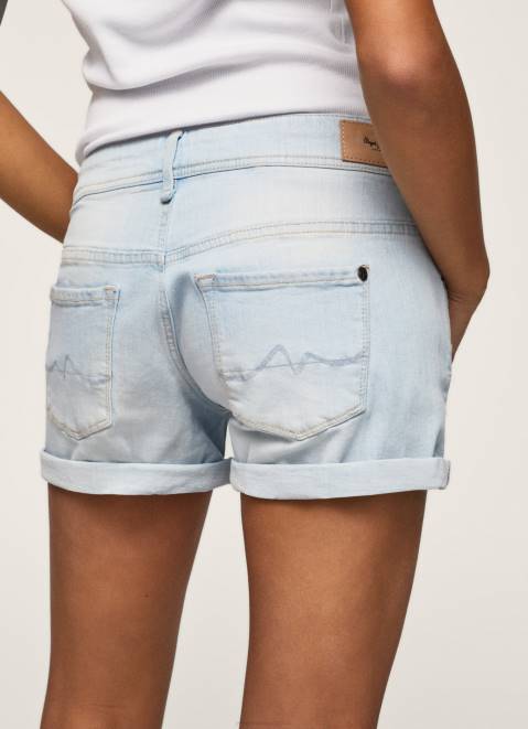 Pepe Jeans Regular Fit Denim Shorts Women Denim Z22X521