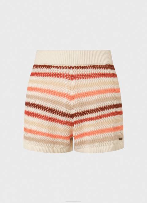 Pepe Jeans Striped Knit Shorts Women Multi Z22X529