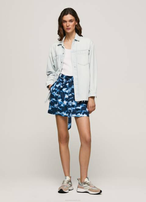 Pepe Jeans Camouflage Print Mini Skirt Women Multi Z22X500