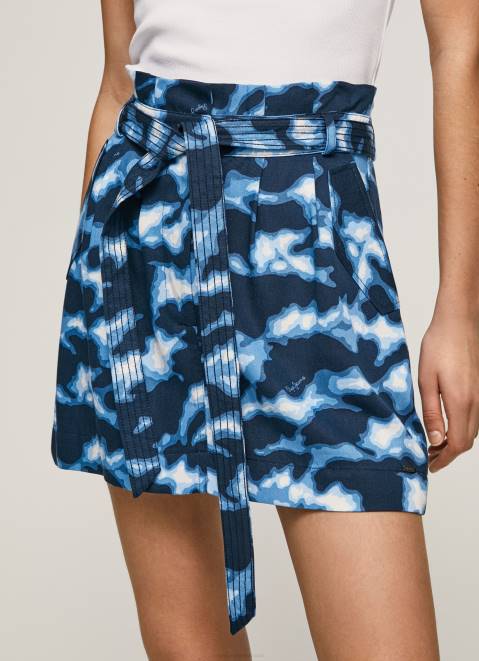 Pepe Jeans Camouflage Print Mini Skirt Women Multi Z22X500