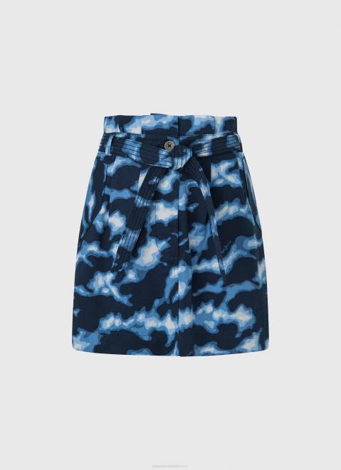 Pepe Jeans Camouflage Print Mini Skirt Women Multi Z22X500