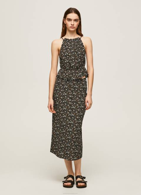 Pepe Jeans Floral Print Skirt Women Multi Z22X482