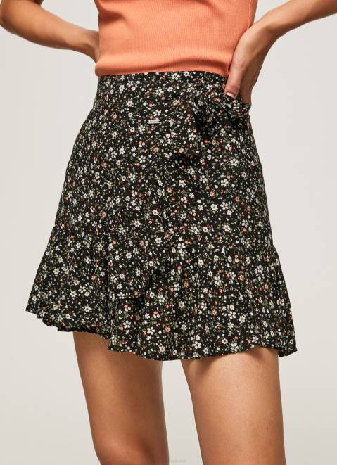 Pepe Jeans Floral Print Skirt Women Multi Z22X483