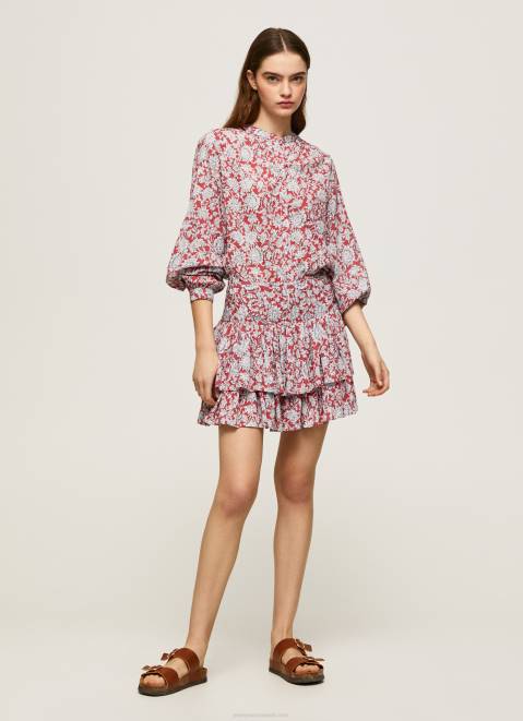 Pepe Jeans Floral Print Skirt Women Multi Z22X503