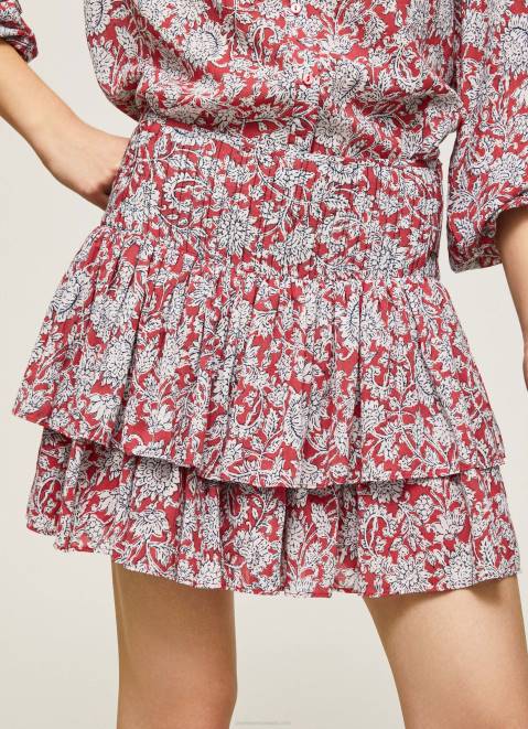 Pepe Jeans Floral Print Skirt Women Multi Z22X503