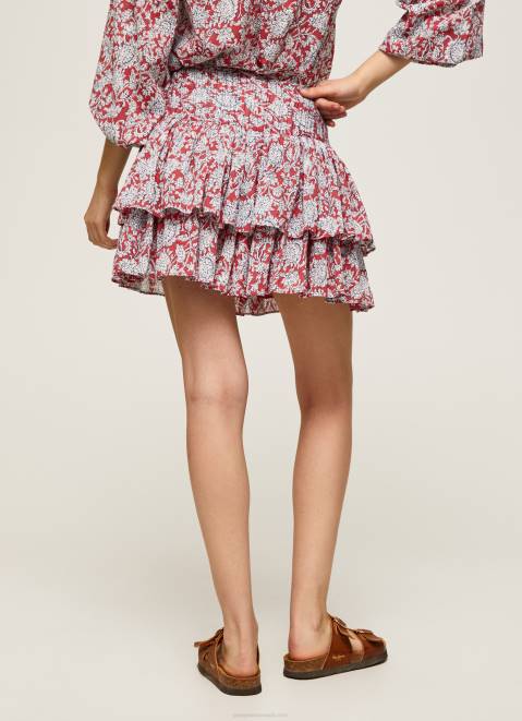 Pepe Jeans Floral Print Skirt Women Multi Z22X503